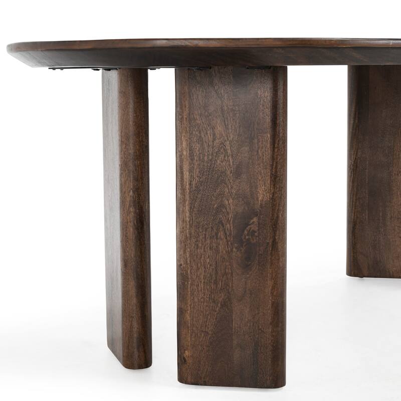 Classic Home Norwood 78" Mango Wood Dining Table in Brown