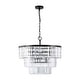 preview thumbnail 12 of 24, SAFAVIEH Couture Karissa 24-Inch Crystal 10-Light Tier Chandelier - 24" W x 24" D x 21 / 69" H