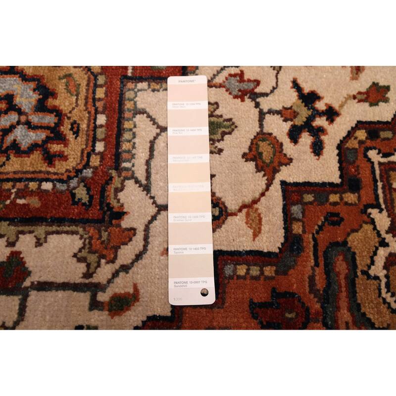 ECARPETGALLERY Hand-knotted Jules Sultane Ivory Wool Rug - 4'0 x 5'11