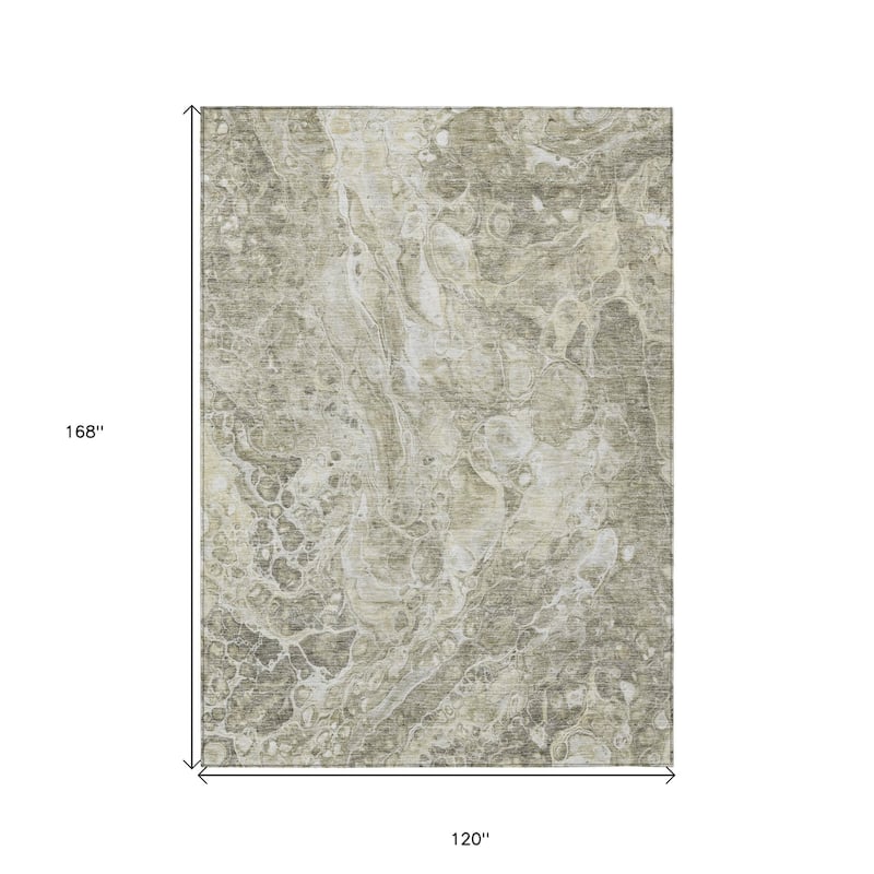 HomeRoots Abstract Transitional Rectangle Outdoor Rug