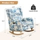 preview thumbnail 8 of 60, HOMYKA 27.56" Wide Rocking Chair for Nursery with Solid Wood Leg