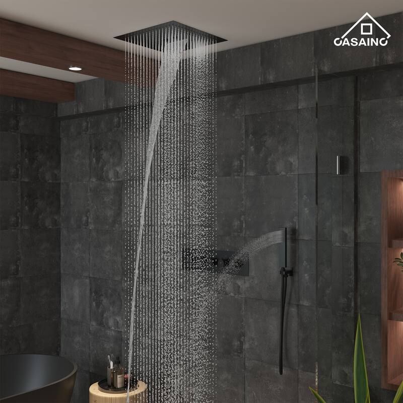 4 Functions Shower System with Multi-Function Remote Control 64 Color Lights
