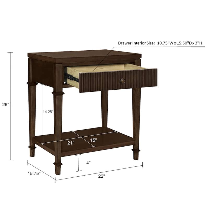 Martha Stewart Lily Pond Kenna Nightstand