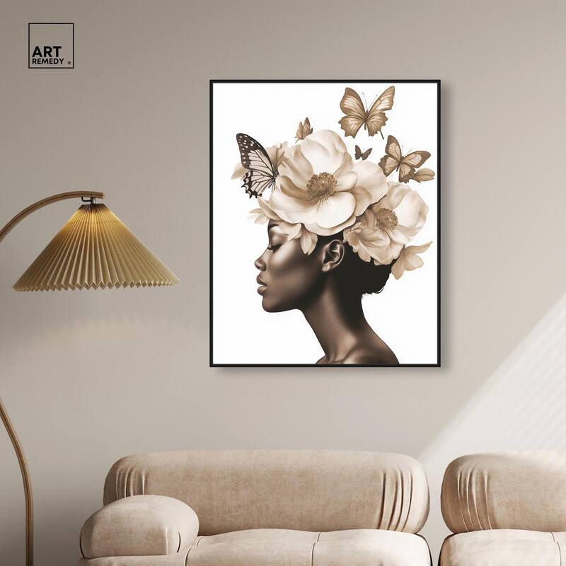 In Her Thoughts I Canvas by Art Remedy