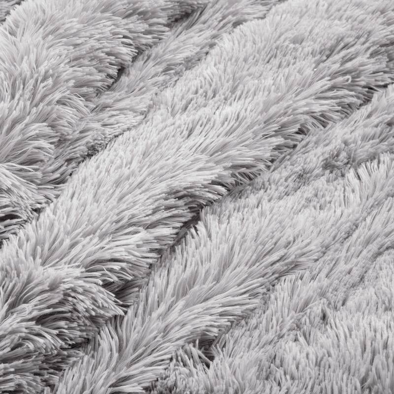 Lush Decor Emma Faux Fur Cozy Super Soft Oversized Duvet Cover 3Pc Set