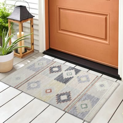 Indoor/ Outdoor Sonora Boho Medallions Washable Rug