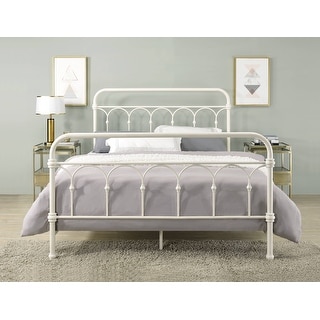 Nantucket White Panel Queen Bed with Open Frame - Bed Bath
