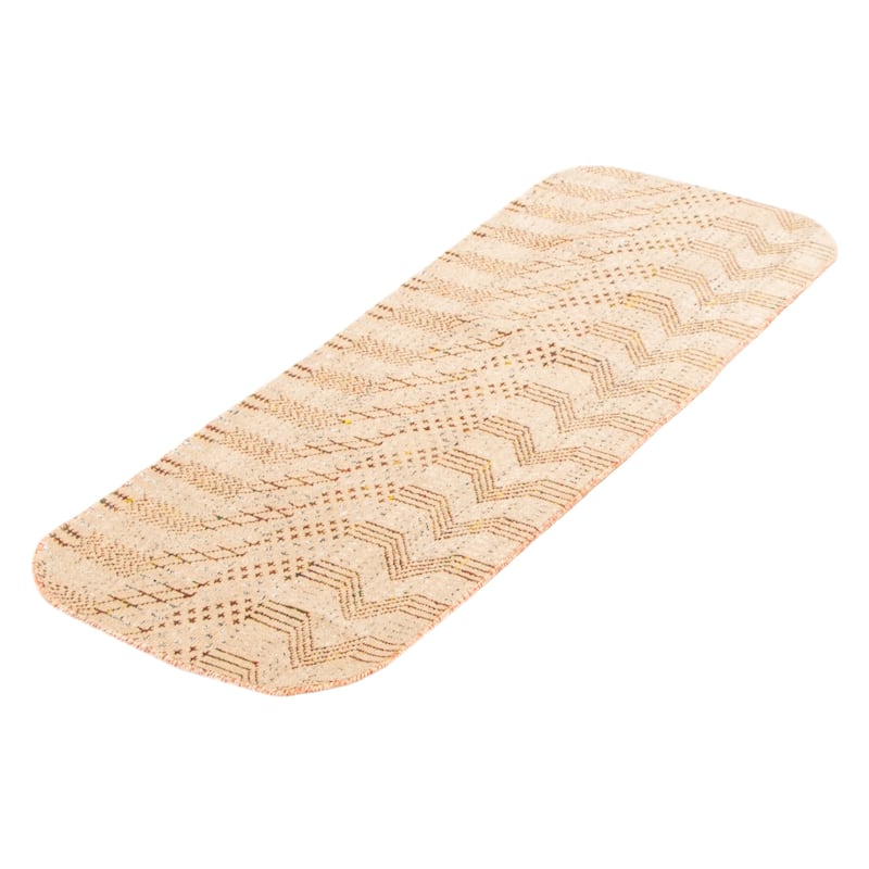 ECARPETGALLERY Hand-knotted Silk Shadow Tan Silk, Wool Rug - 2' 4" x 5' 11"