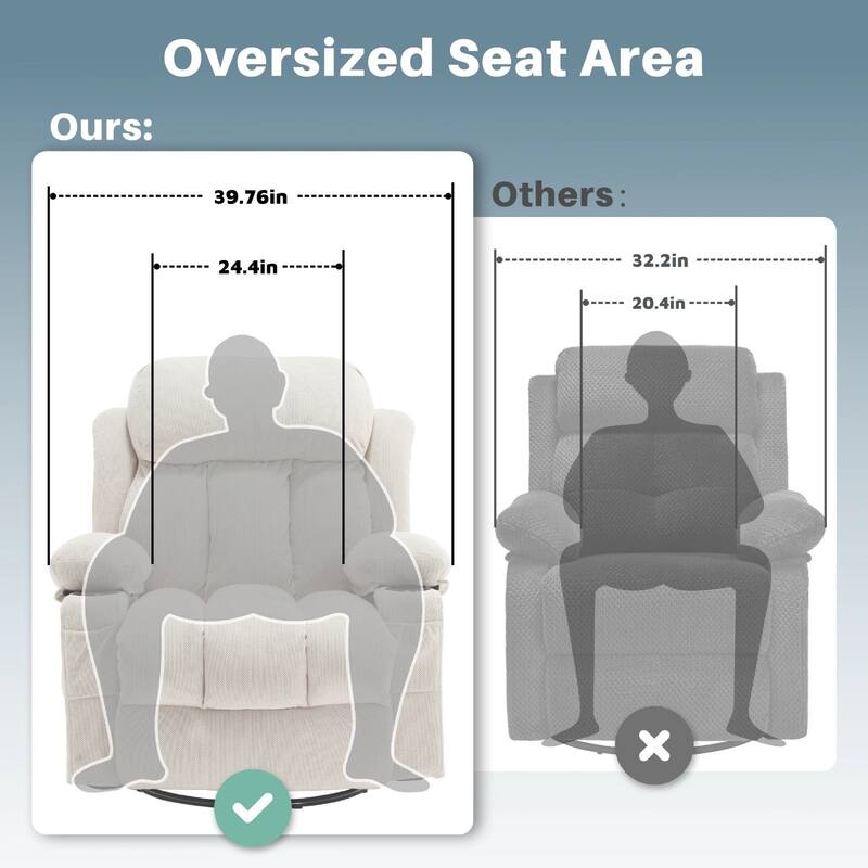360 Degree Swinging Rotating Recliner
