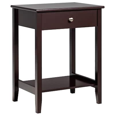 Costway Nightstand End Table Storage Display Bedroom Furniture Drawer