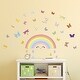 preview thumbnail 1 of 4, Walplus Colorful Rainbow Butterflies Kids Wall Sticker Nursery Decor