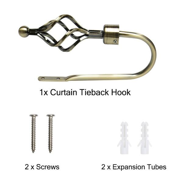 Shop Curtains Tieback Hooks U Style Metal Tie Hold Backs Window