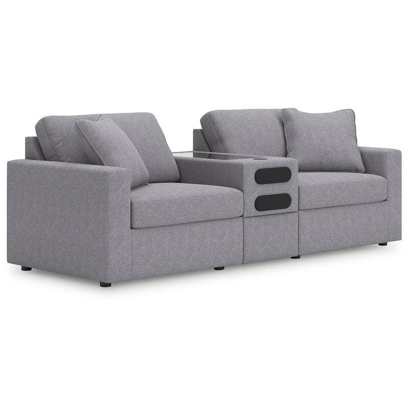Signature Design by Ashley Modmax 3-Piece Sectional with Audio Console - 93" W x 37" D x 36" H