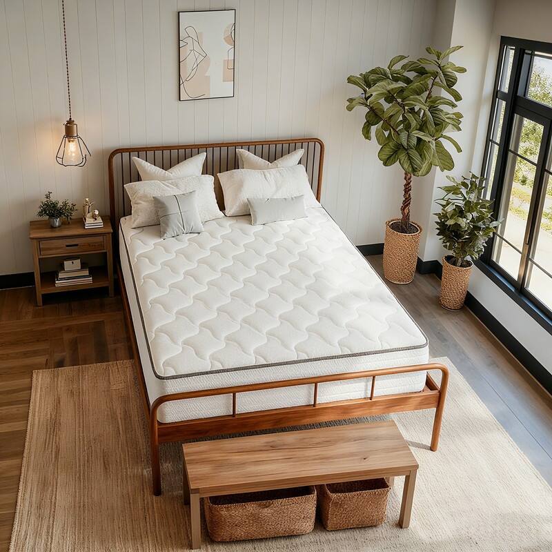 SweDrea 8/12 in Medium Firm Gel-infused Memory Foam Hybrid Mattress Cooling and Breathable with CertiPUR-US, SGS and OEKO-TEX