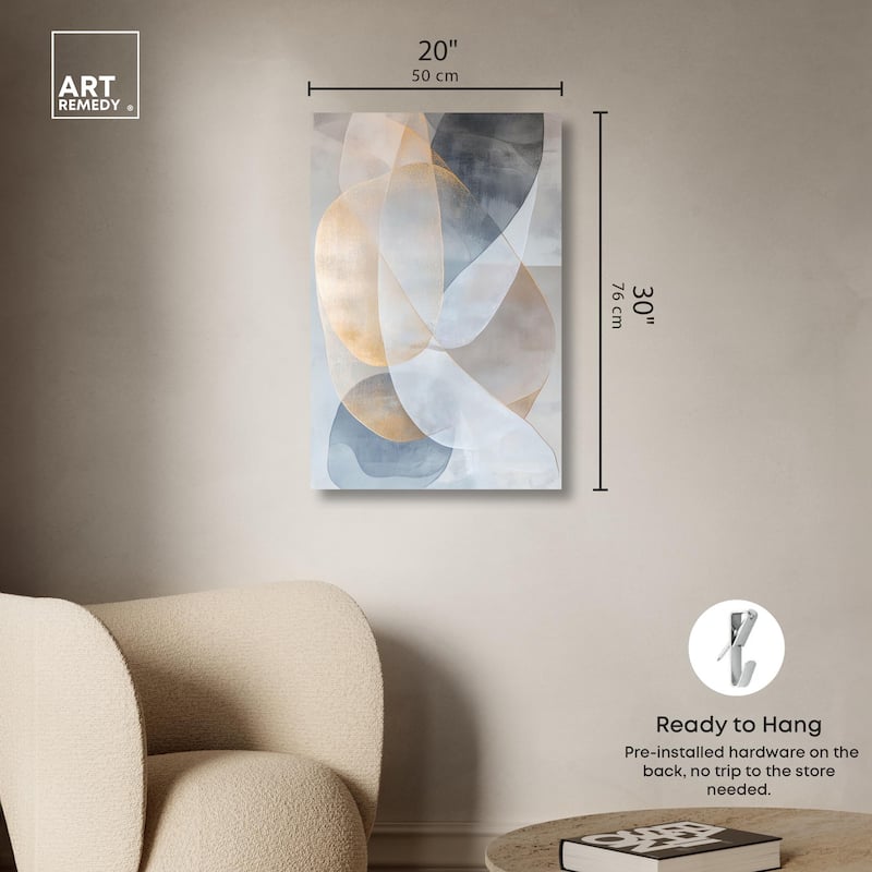 Blue Haze Canvas by Art Remedy, Gallery Wrapped
