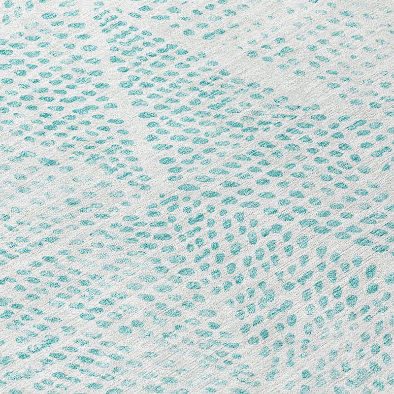 Machine Washable Indoor/ Outdoor Chantille Modern Diamonds Rug