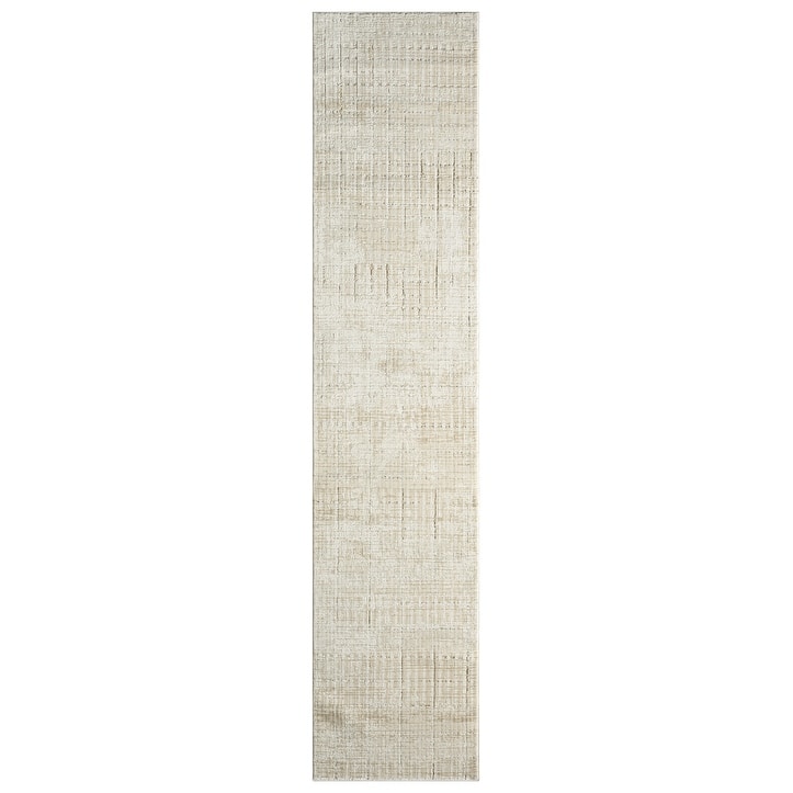 DKNY Grand Street Indoor only Beige Abstract Area Rug - Ivory/Beige - 2'2" x 10'