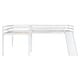 preview thumbnail 11 of 12, Artsy & Multi-Functional L-Shaped Twin Size Loft Bed with Ladder and Slide, Space-saving Design and Sturdy Construction, White