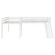 preview thumbnail 10 of 11, L-Shaped Twin Size Loft Bed with Ladder and Slide , Contemporary Design with Widened Ladder