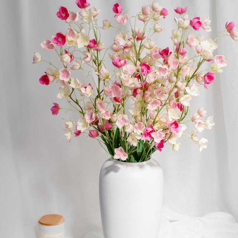 Silk Decorative Artificial Enkianthus(Pack of 1 Branch)