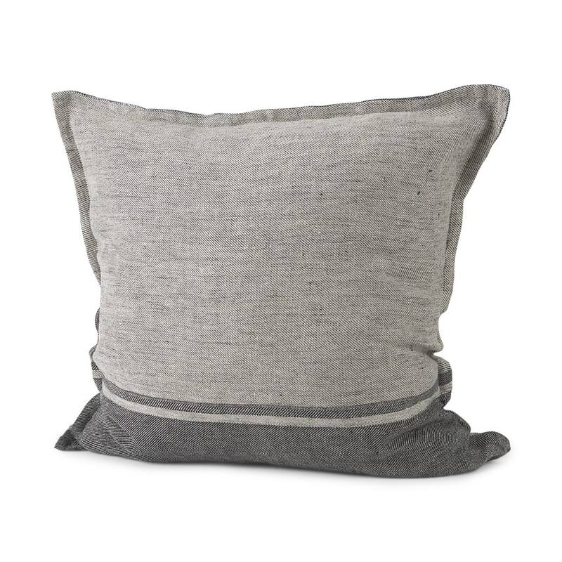 Light and Dark Gray Cushion Cover - 20" W x 20" D x 20" H