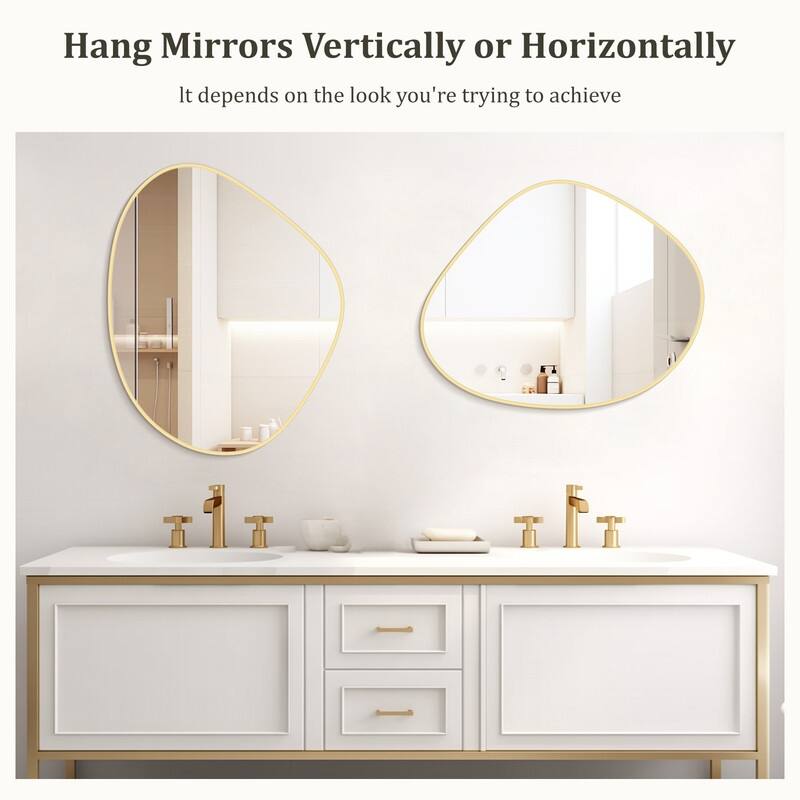 Aluminum Alloy Asymmetrical Wall Mirrors