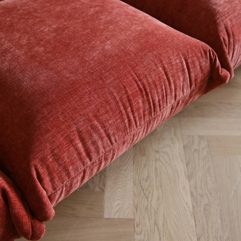 Sponge Soft Single Sofa Accent Chair Chenille Fabric Sofa