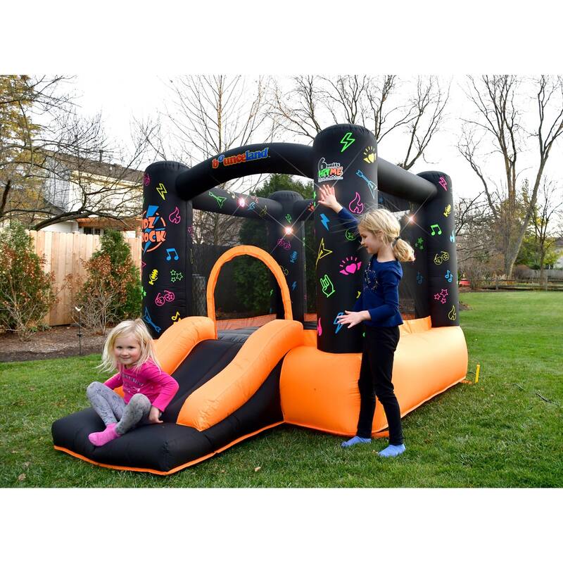 Bounceland Kidz Rock Bounce House with Lights and Sound interaction