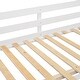 preview thumbnail 16 of 14, Full Over Full Wood Floor Bunk Bed with 4 Drawers and 3 Shelves, White