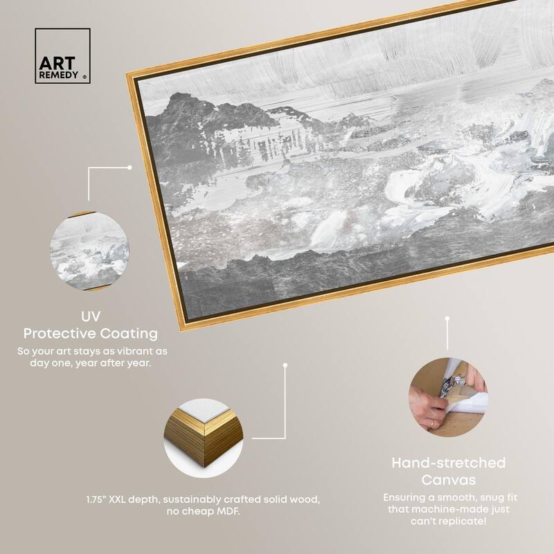 Inspired Neutral Morning Panoramic Canvas by Art Remedy
