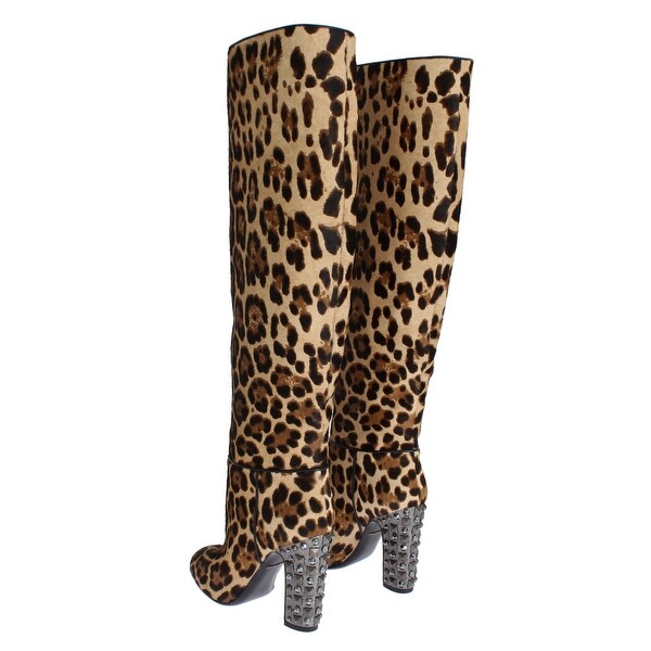 dolce gabbana leopard boots