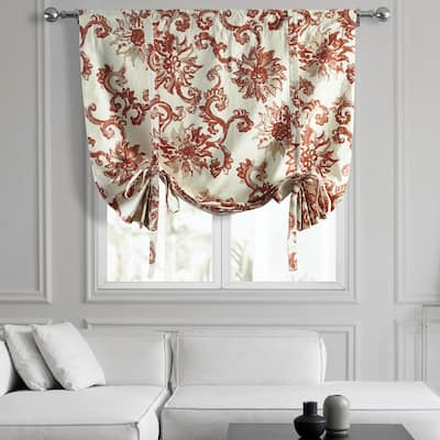 Exclusive Fabrics Indonesian Printed Cotton Tie-Up Window Shade - 46 X 63