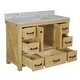 preview thumbnail 9 of 10, KitchenBathCollection Tuscany 48" Bathroom Vanity with Carrara Marble Top