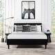 preview thumbnail 48 of 193, Aspen Upholstered Channel Tufted Platform Bed Anthracite Black Velvet - Queen