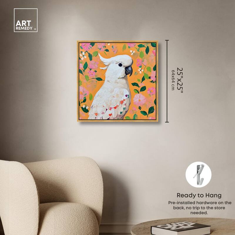 White Cockatoo II Canvas by Art Remedy