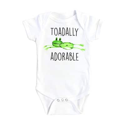 Frog Toadally - Baby Boy Girl Clothes Infant Bodysuit Funny Cute Newborn