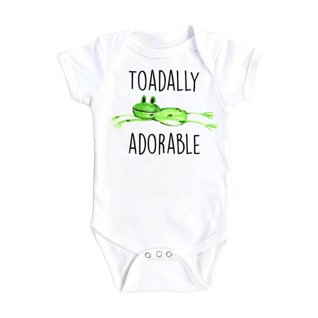 Frog Toadally - Baby Boy Girl Clothes Infant Bodysuit Funny Cute Newborn