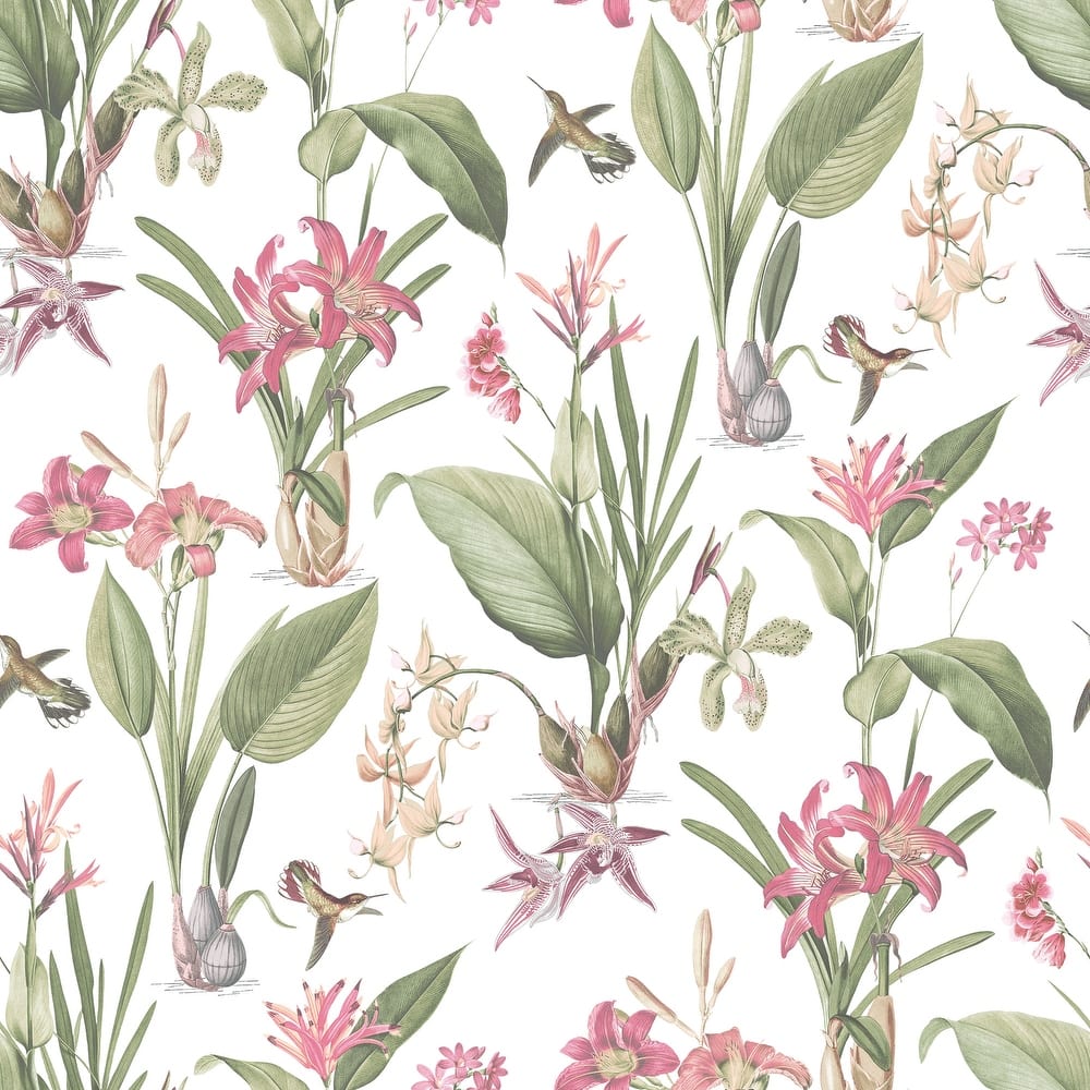 Galerie Wallcoverings Secret Garden Botanical Floral Non-woven Matte Wallpaper Roll