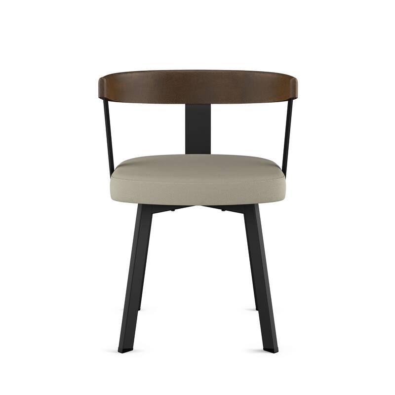 Amisco Lars Dining Chair with Wooden Backrest and Armrests