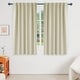 preview thumbnail 29 of 80, Deconovo Thermal Insulated 45-inch Curtain (2 Panel) - 52 x 45 Beige