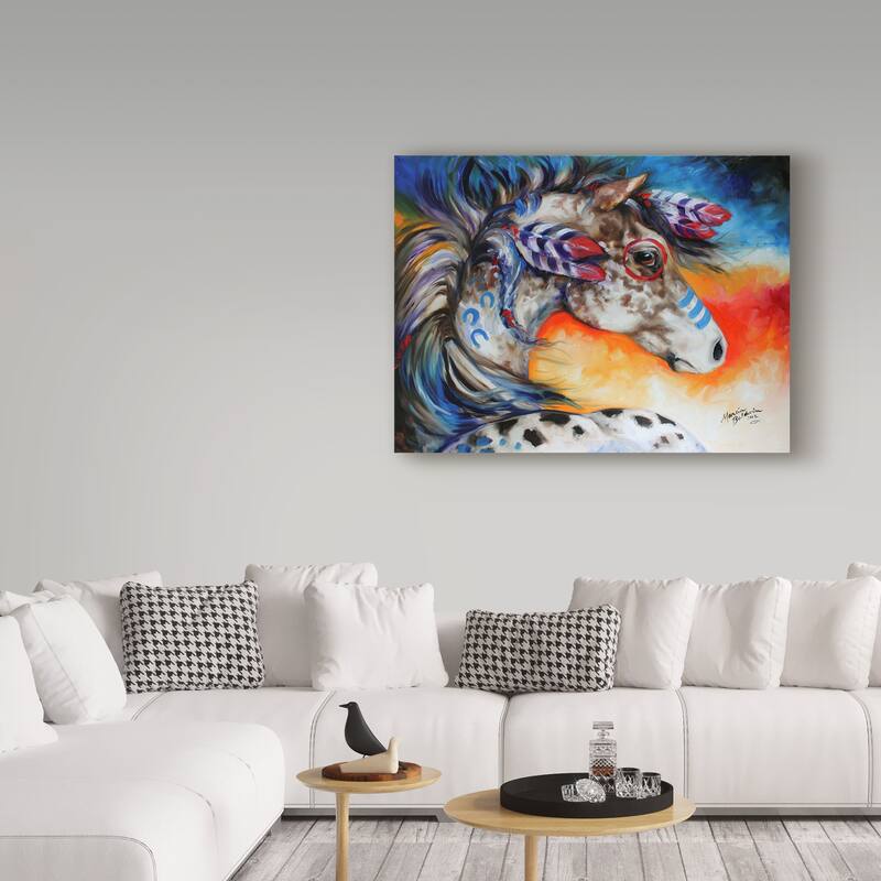 Marcia Baldwin 'Appaloosa Indian War Horse' Canvas Art