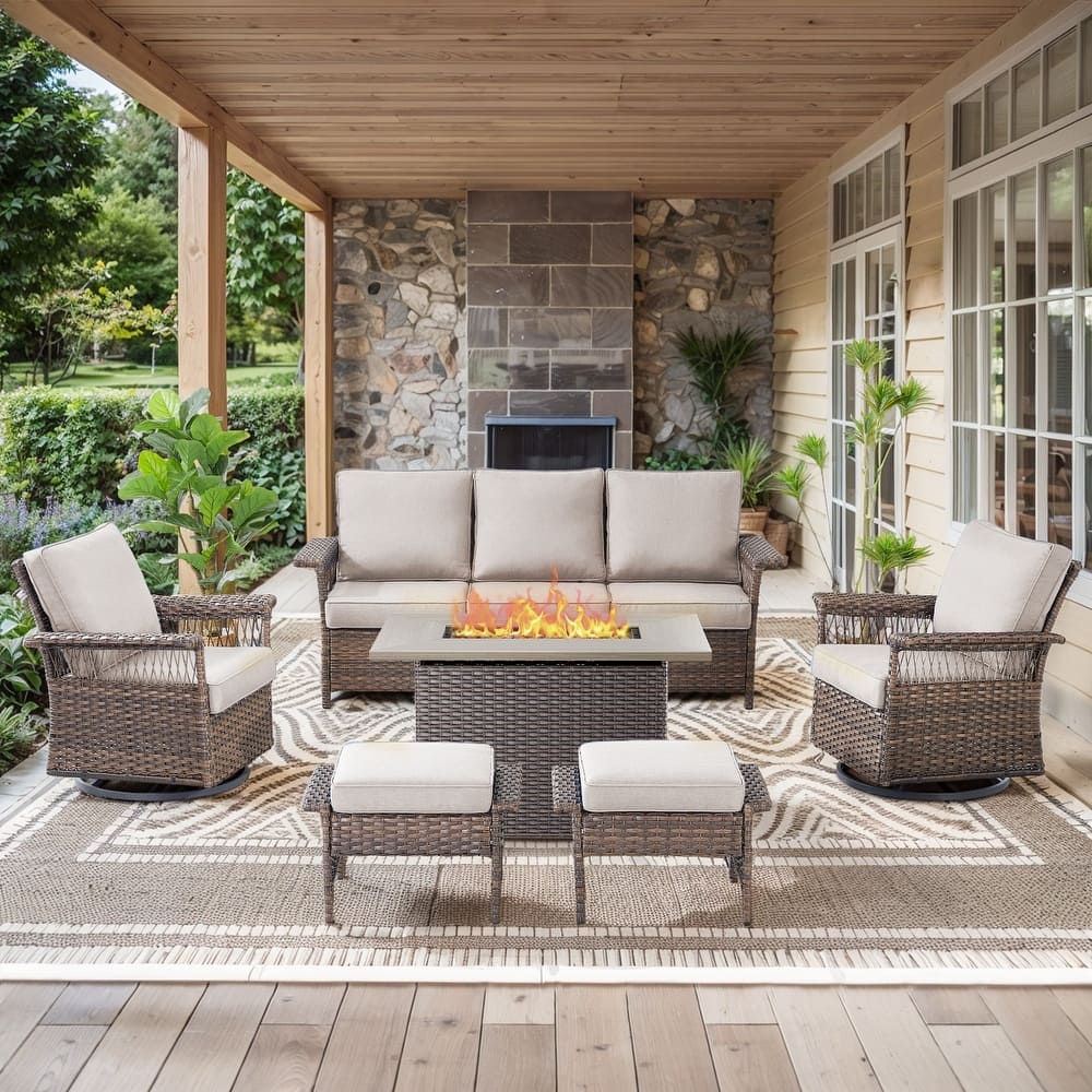 Gymojoy Patio Furniture Set with Professional Outdoor Cushions