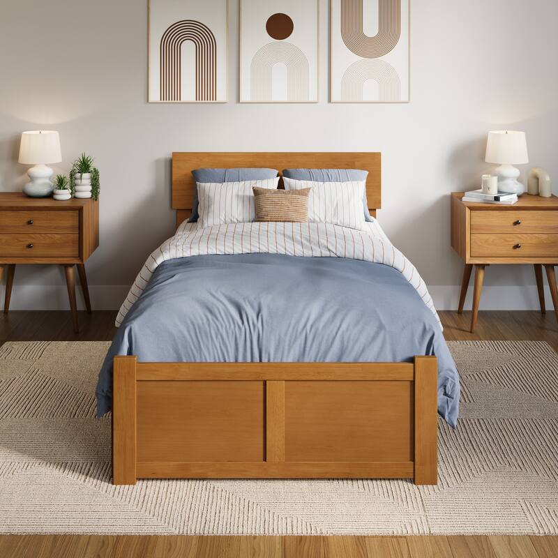 Orlando Platform Bed with Footboard and Storage Drawers