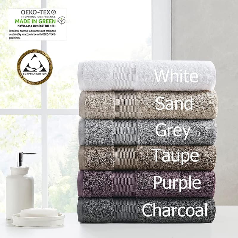 Madison Park Signature Luce 100-percent Egyptian Cotton 6 Piece Towel Set