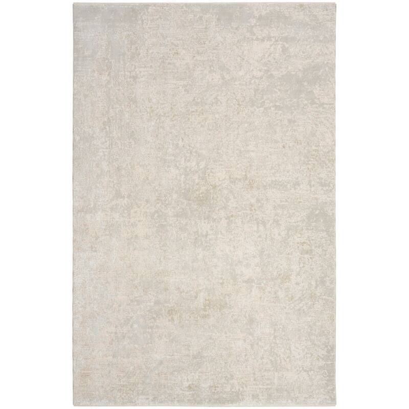Nourison Enriched Indoor only Abstract Area Rug - Ivory/Grey - 9'3" x 12'7"