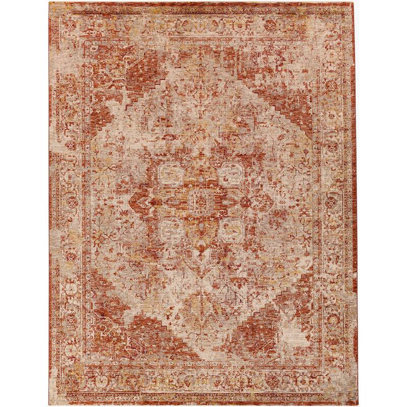 Livabliss Traditional Mirabel Medallion Area Rug