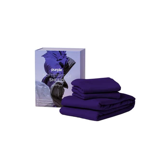 Purple - Mimi SoftStretch Modern Bamboo Bed Sheets with Moisture-Wicking & Temperature-Regulating Comfort