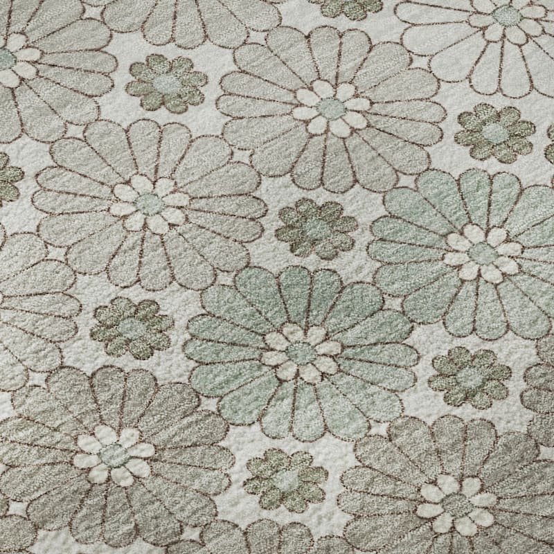 Premium Washable Super Soft Whimsy Mosaic Mayfield Rug