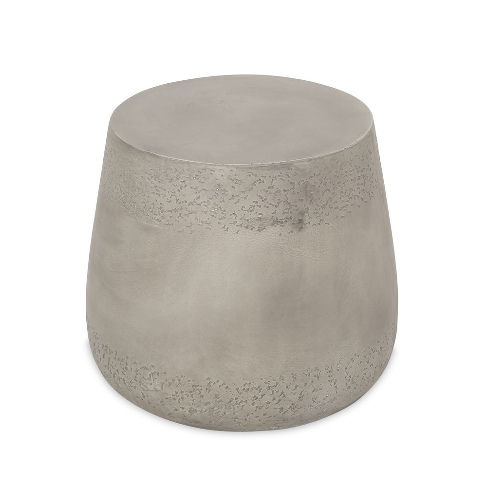 Orion Outdoor Contemporary Lightweight Concrete Accent Side Table by Christopher Knight Home - 19.00"W x 19.00"D x 16.25"H