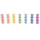 preview thumbnail 3 of 1, Rainbow Wooden Spools, Set of 21